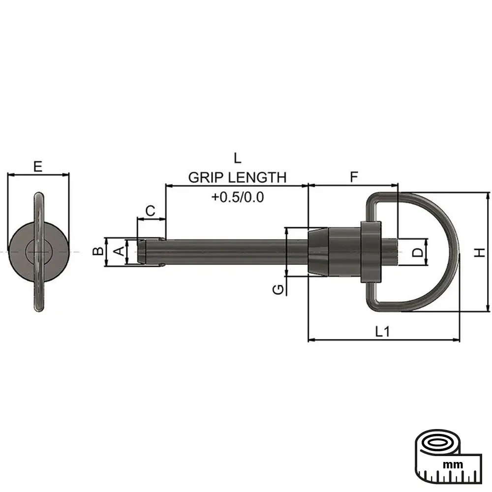 Hot Stainless Steel Quick Release Pin HKAA Brand 3