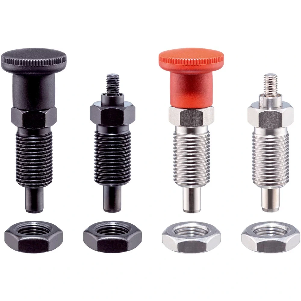 Index Plungers Compact with hexagon collar and locking 1