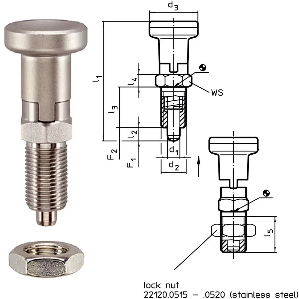 1 4 Quick Release Pin HKAA 3