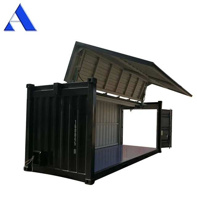 Electric Hydraulic Drop Side Outdoor 20ft Shipping Container Coffee Shop Bar for Sale 1