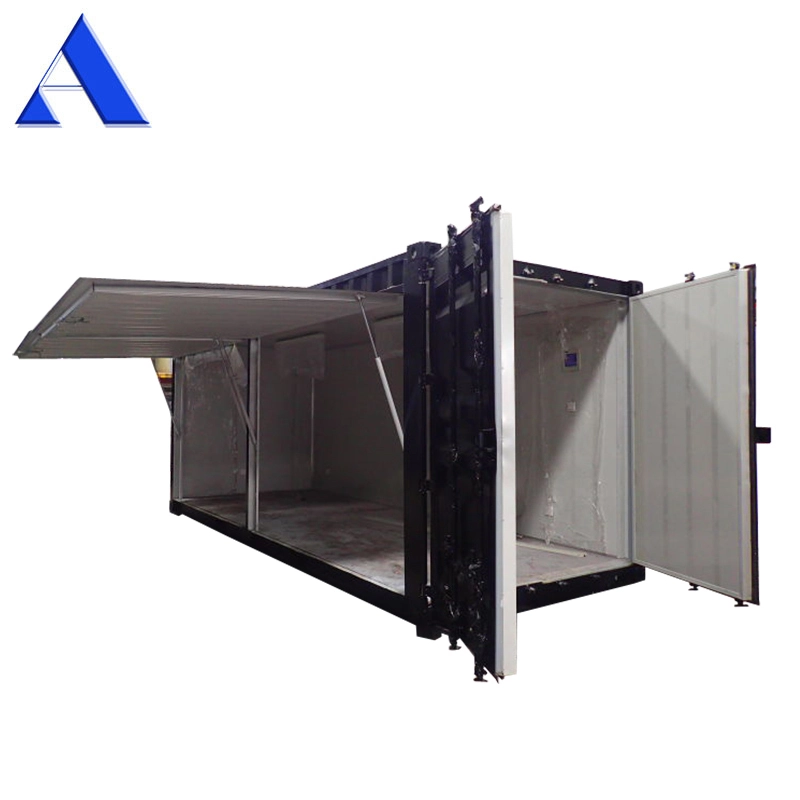 Prefabricated Electro Hydraulic 20ft High Cube Shipping Container Coffee Shop Mobile Store 1