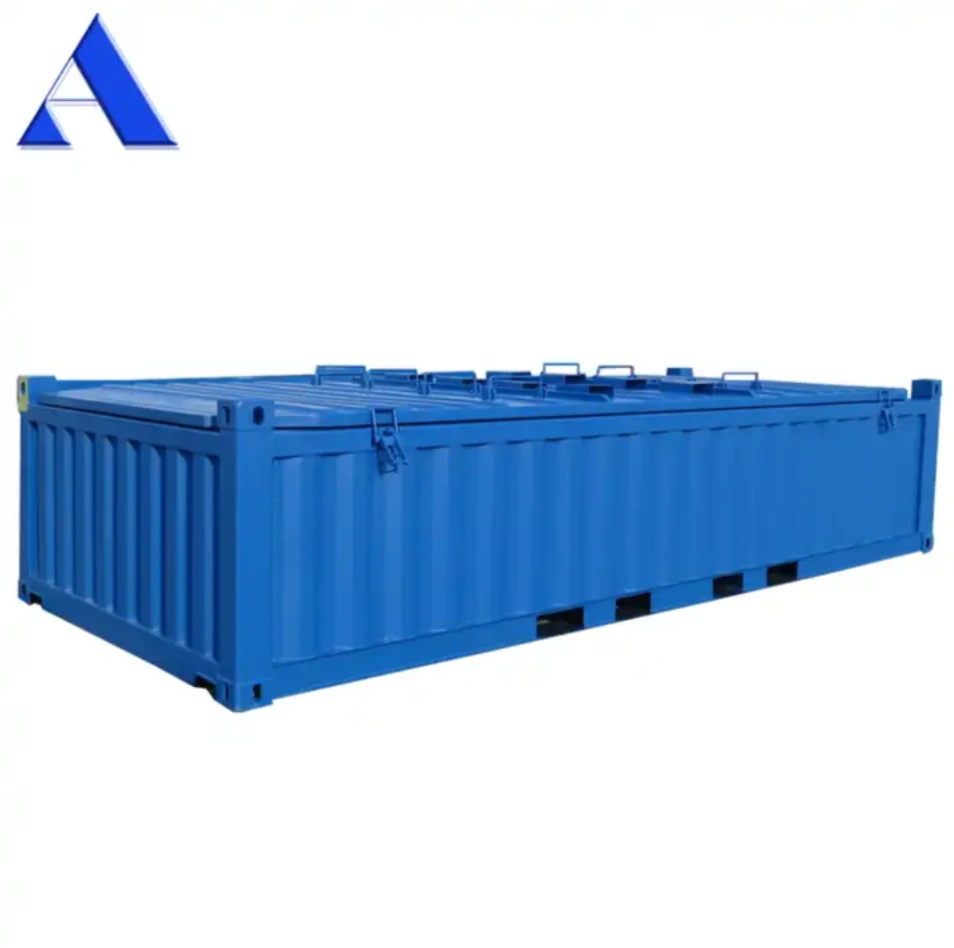 20ft CSC Certified Half Height Open Top Shipping Container 20 Foot Price with Hard Steel Lid 1