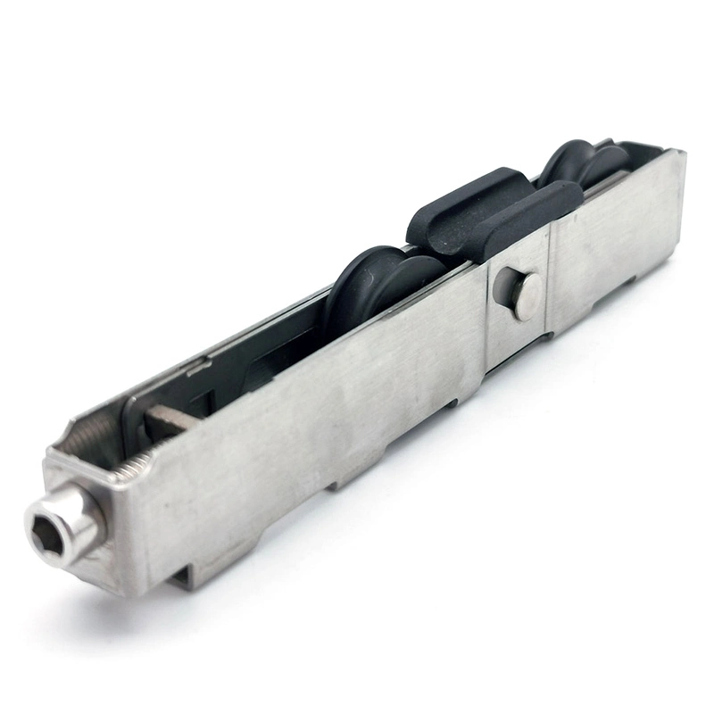 Polea para puerta de patio con ruedas dobles, rodillo para ventana de acero inoxidable 1