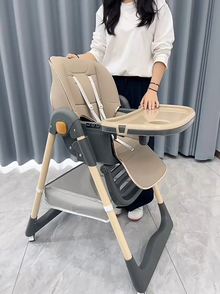 Neues Design, zusammenklappbarer Baby-Hochstuhl, Kinderstuhl, Esszimmer-Hochstuhl, Kleinkind-Kinder, die Baby-Tisch füttern, 3-in-1 Esszimmer-Hochstuhl 1