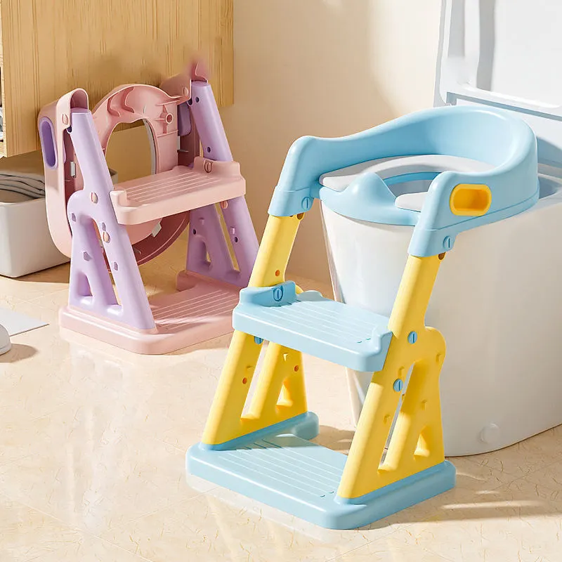 Hochwertiger Großhandel für Babytöpfchen mit Leiter, Kleinkind-Töpfchenstuhl, tragbarer Reise-Toilettensitz für Kinder 1