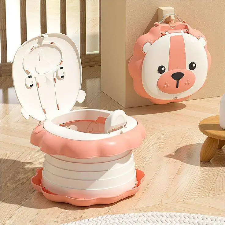 Pot pliable en plastique pour bébé, siège de toilette pliable pour Camp, nouvel arrivage, d'urgence, pour formation, pour enfants 1