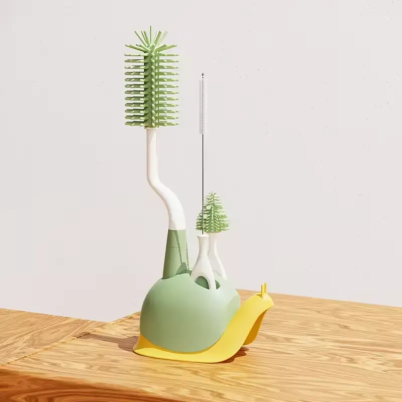 Bottle Cleaning Brushes 15X32X15 Cm Doublecare Brand BPA Free Silicone Material Baby Bottle Cleaning Brush Set 5