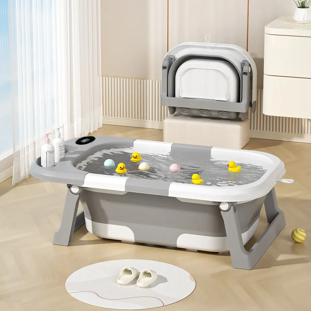 Bath Seats for Babies Infant Portable Baby Bath Tubs Set by Doublecare 4