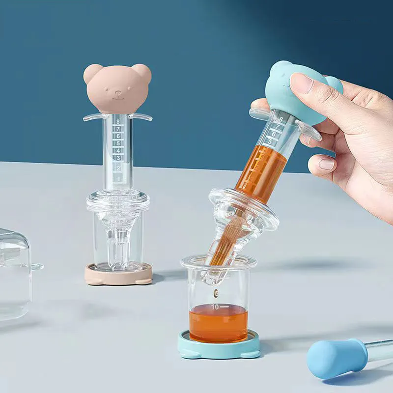 Alimentador de leche y jugo de medicina de silicona no tóxica multifunción, alimentador de medicina para bebés Oem/Odm, chupete de silicona 1