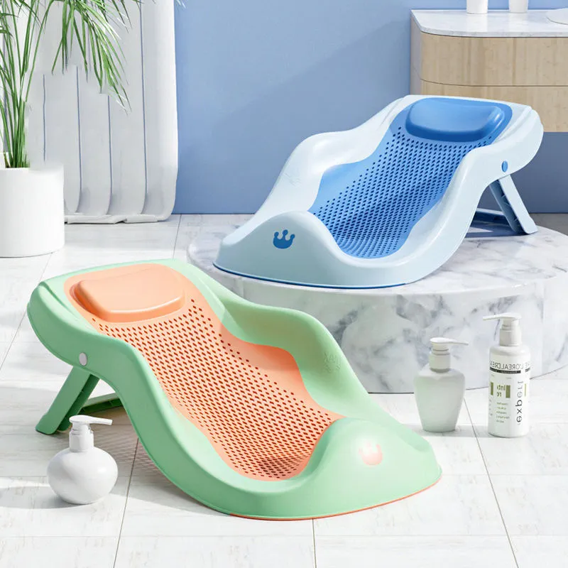 Estante de baño plegable para niños y bebés, asiento de bañera plegable de plástico para niños recién nacidos1723183584949798 1