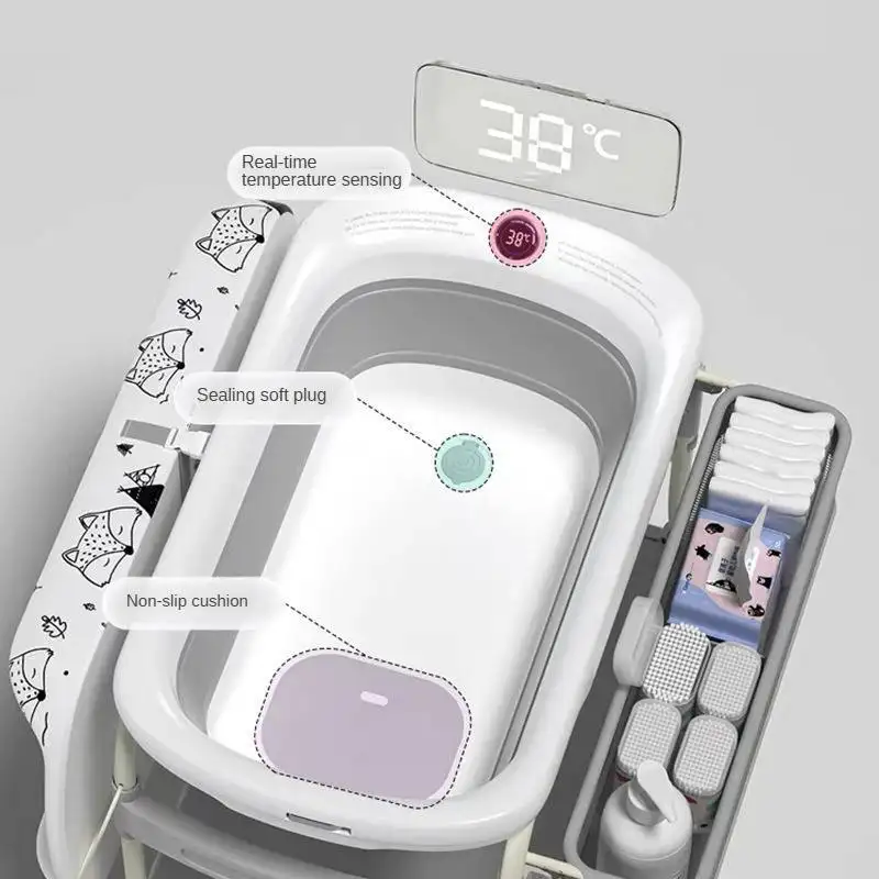 OEM Bathtub for Newborns Doublecare PP+TPE 4