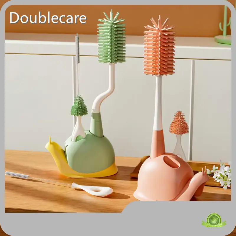 Bottle Cleaning Brushes 15X32X15 Cm Doublecare Brand BPA Free Silicone Material Baby Bottle Cleaning Brush Set 1
