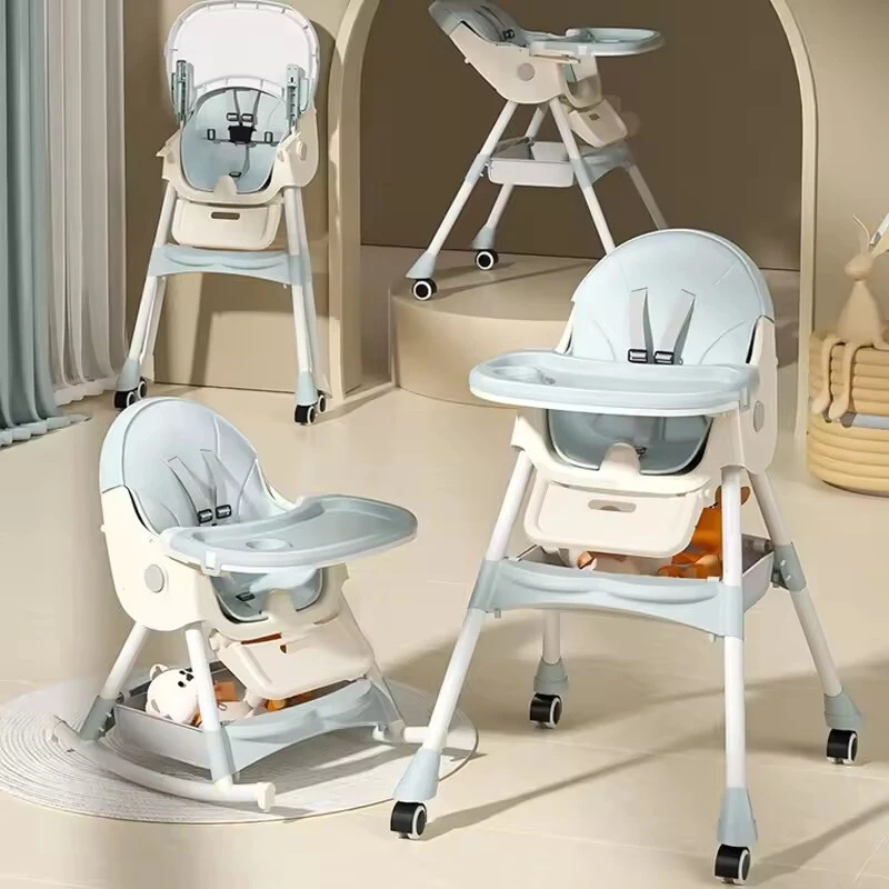 Tragbarer faltbarer Kinder-Abendessen-Fütterungs-Baby-Hochstuhl für Baby-Essen-1723104017141127 1