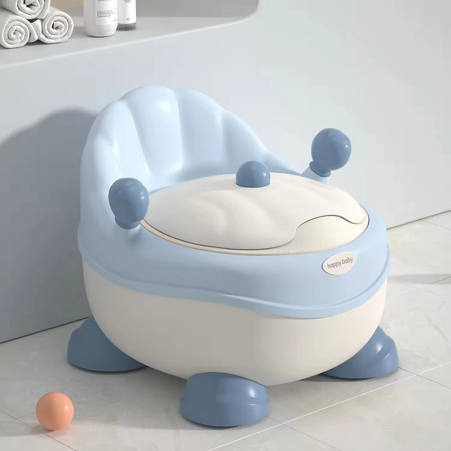 Chaise de formation de pot de bébé en plastique enfants enfants siège d'entraîneur urinaire toilette pour bébés chaise de pot de bébé écologique-1725088461465803 1