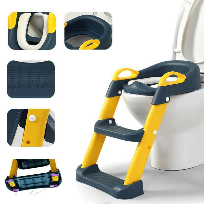 Kids Potty Training Chair | Non-Slip Adjustable Toddler Toilet Seat | Safe Portable Potty Trainer with Storage 1