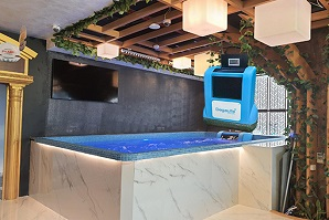 Dubai Show Room Swimming Pool with Swimming Trainer Machine