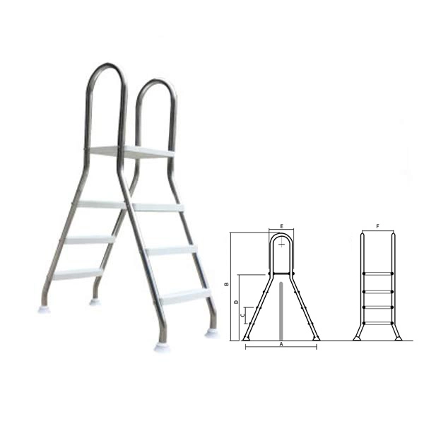 Échelle de piscine double 1