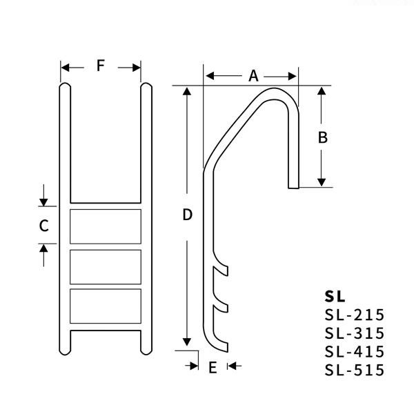 SL Series Pool Ladder 1