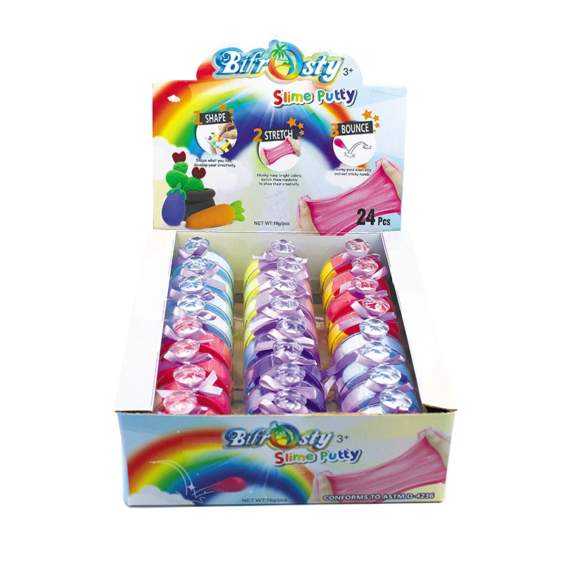 SISLAND 24-Pack Fragrant Foam Clay for Kids Ages 3 and up Non-Toxic  8 colors 1