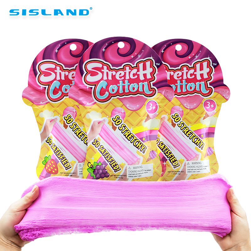 SISLAND Cotton Slime-Candy Cloud Slime,super stretch,no-toxic,no-sticky,fruit aroma scented slime, stress relief toy for girls and boys, perfect for party favors, birthday gifts 1