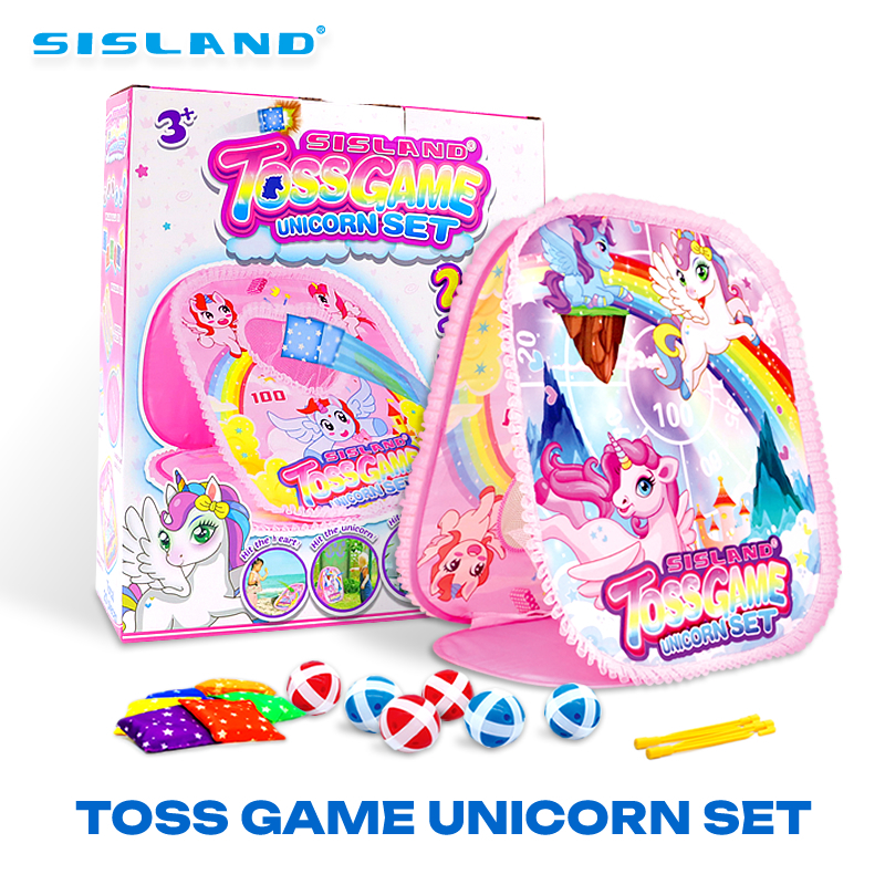 SISLAND Unicorn Bean Bags Toss Game--best rated outdoor toss game family party for kids, gift for boys and girls birthday or christmas 1