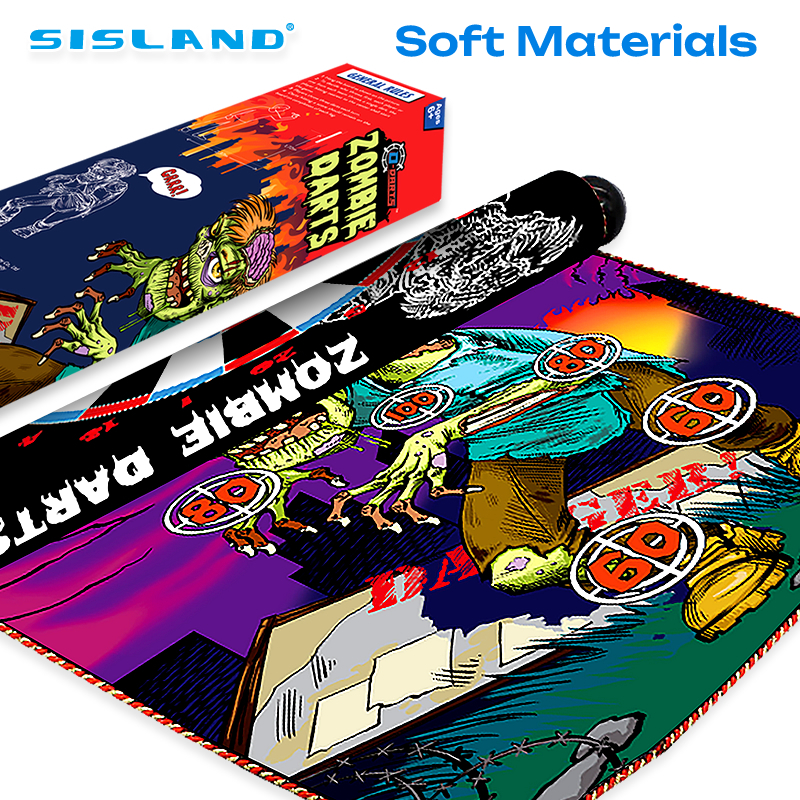 SISLAND Zombie Dart Board with magnetic darts Double sided Suitable for Boys or Girls Halloween Parties Fun Kid's Dart Games Children's Make Great Christmas or Birthday Gifts 1