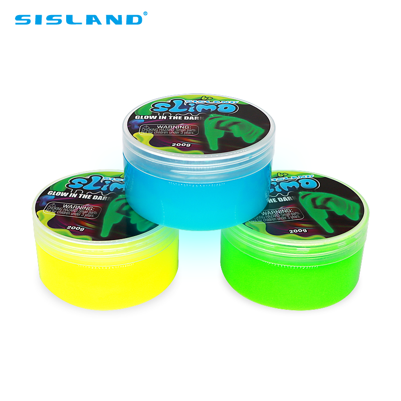 暗闇で光るクリアパテスライムジャー