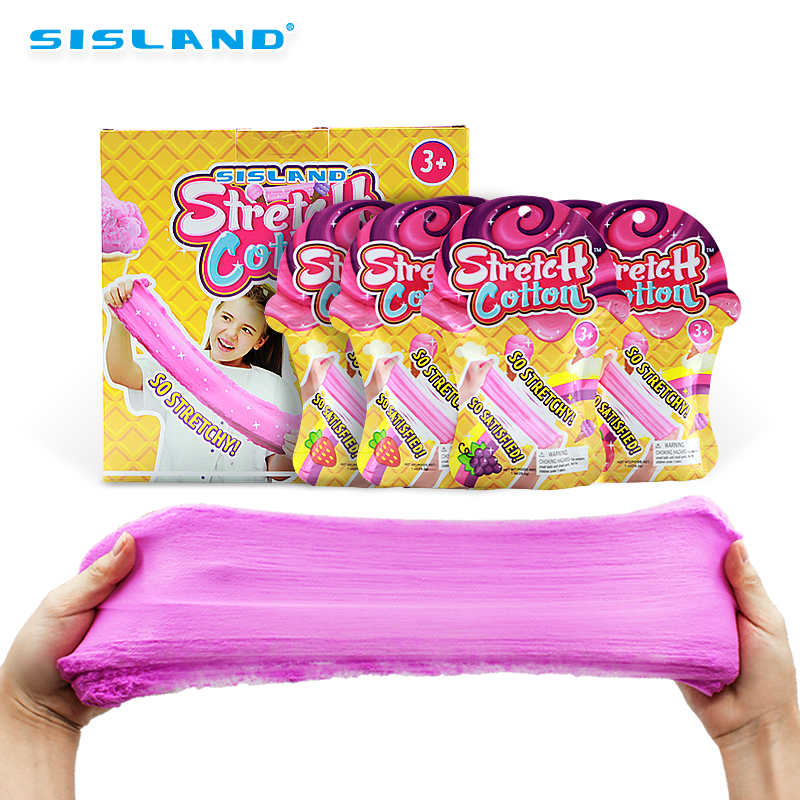 Kreativer Baumwollschleim für die Eltern-Kind-Interaktion