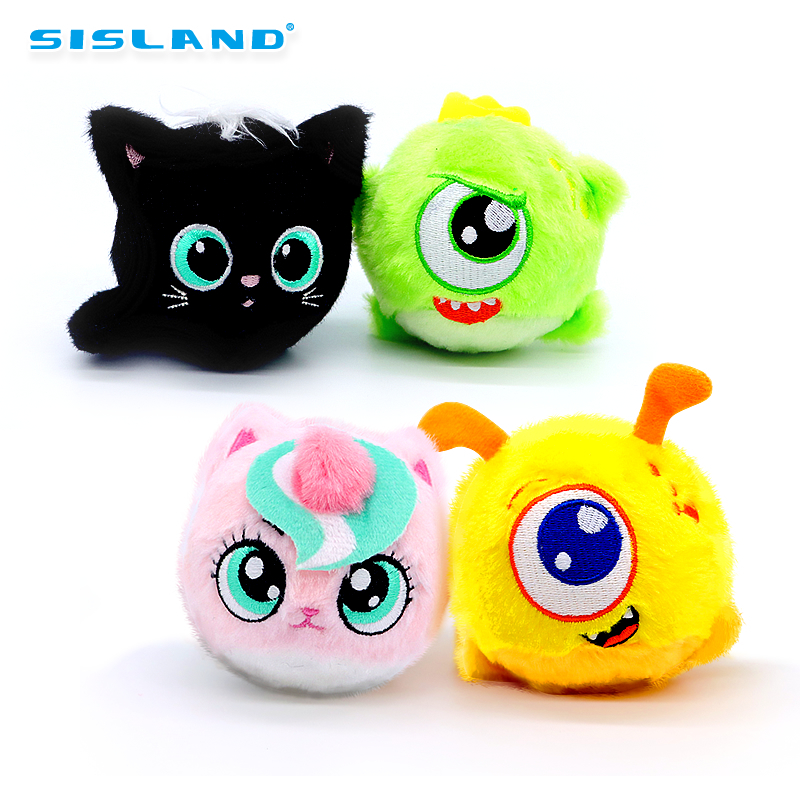 Assorted plush bounce balls animal pack