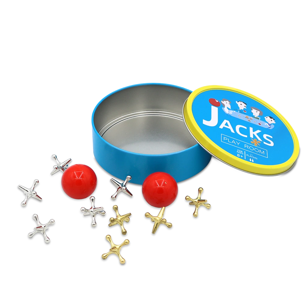 ミニジャックグラバーおもちゃセット、金属製の収納ボックス付き