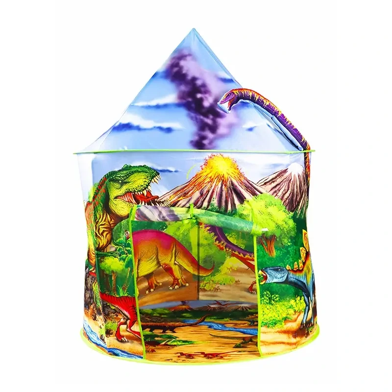 Крытая игровая палатка с динозаврами со звуковой кнопкой для детей