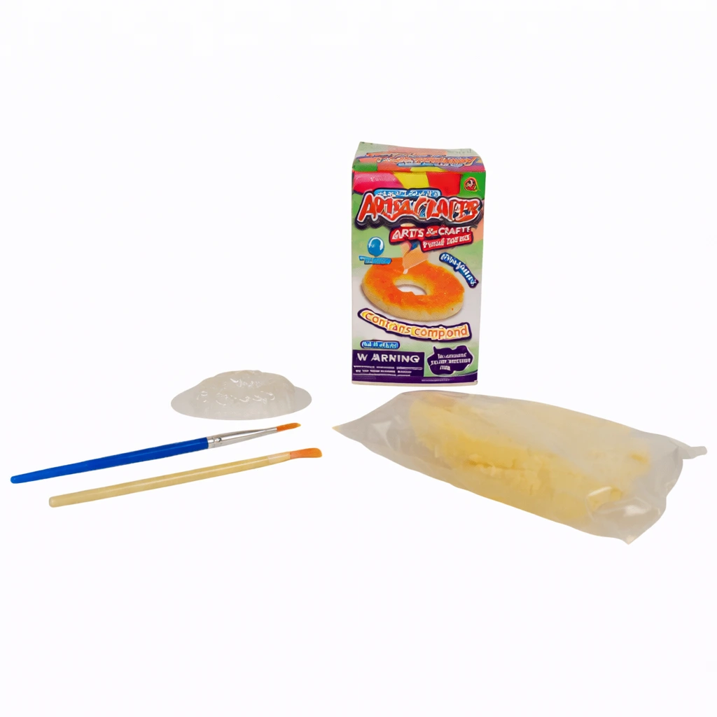 DIY air dry clay donut craft kit for kids