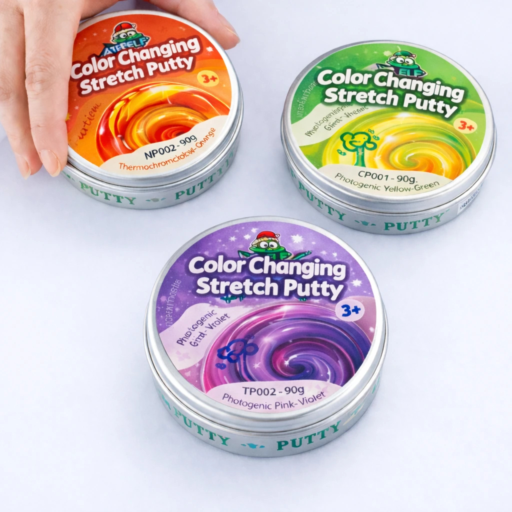 color changing putty slime toys set