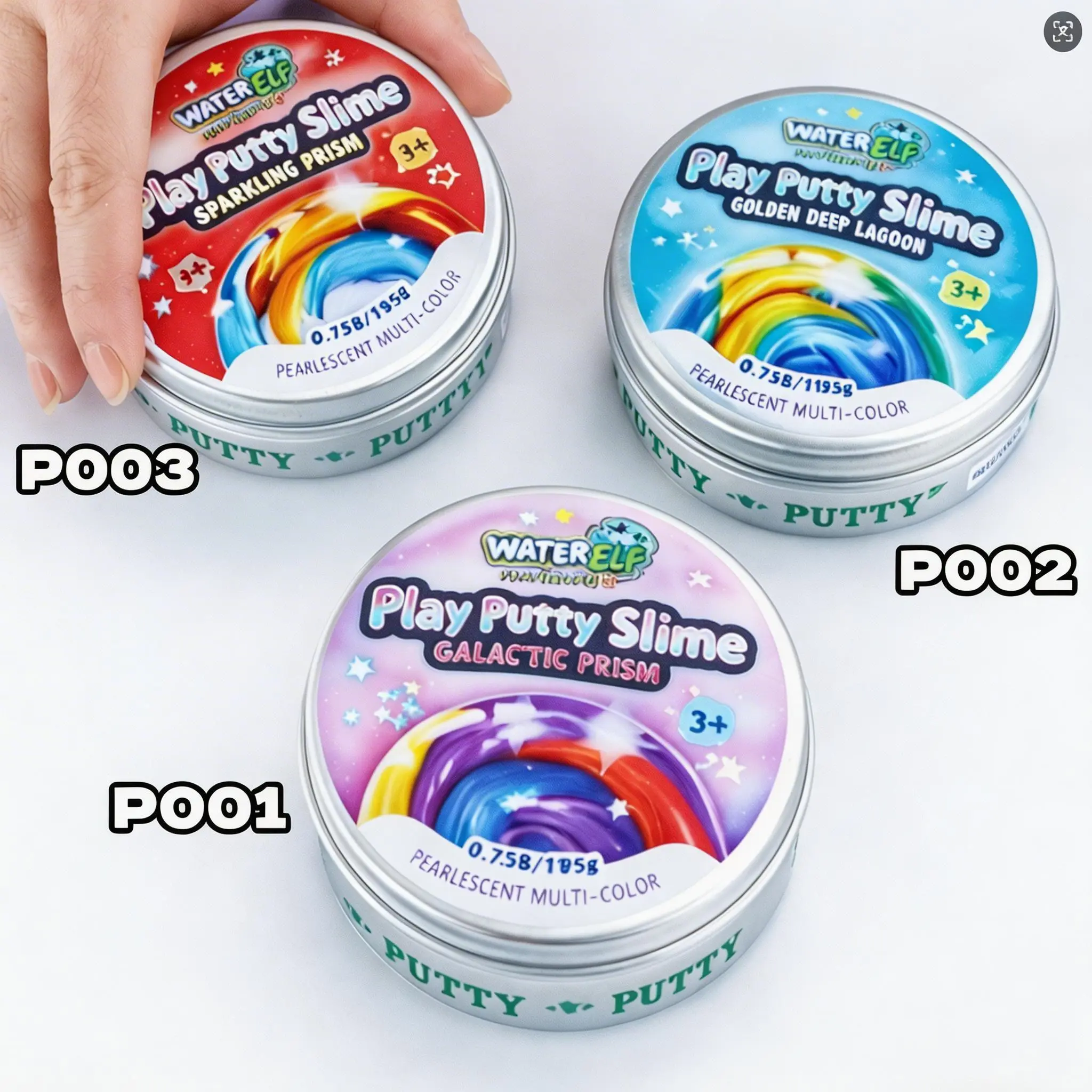 multicolor  putty slime toys set
