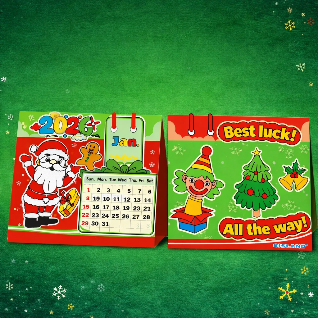 completed DIY Christmas calendar