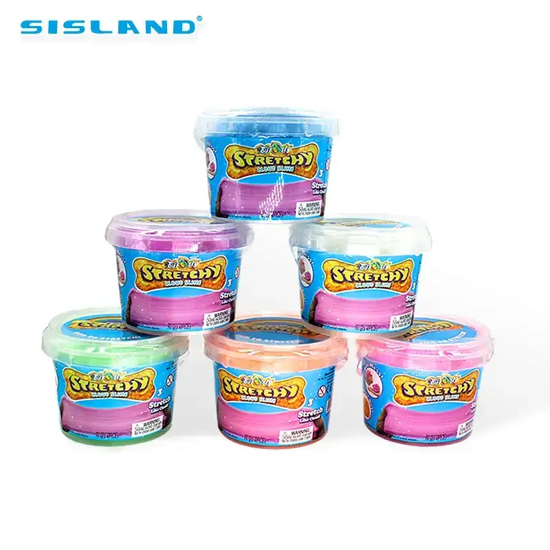 Bulk Cotton Slime Jar Wholesale |6-Color Big Jar Custom Slime Manufacturer (OEM/ODM) 1
