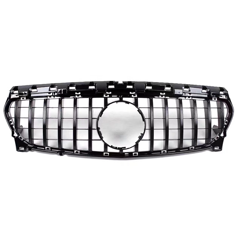 RD Design Front Bumper Grille Grill Mesh ABS AMG GT Style For Mercedes CLA Class W117 1