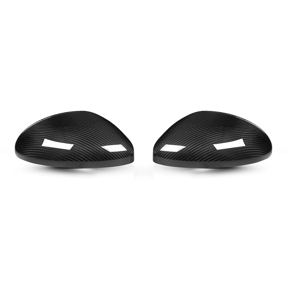 RD Design Rearview Mirror Caps Mirror Cover Dry Carbon Fiber OEM Style For Porsche 718 Cayman Boxster 982 1