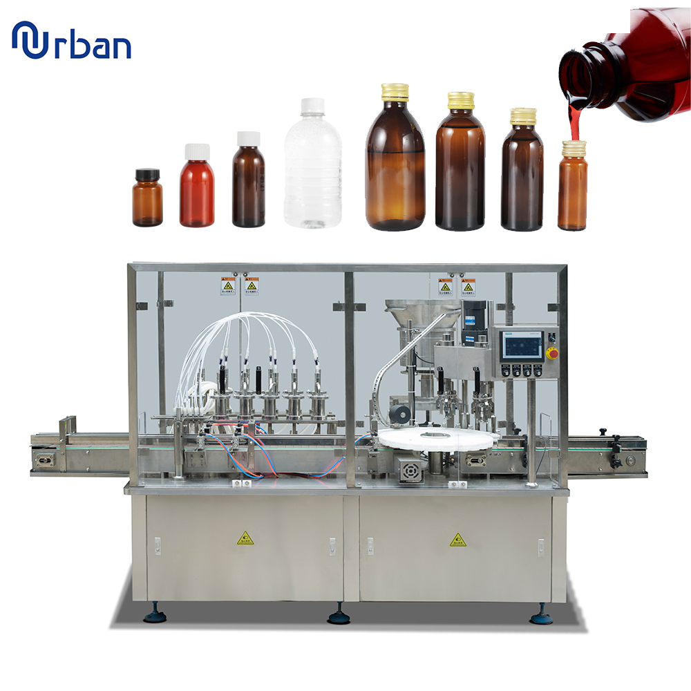 Automatic Syrup Bottle Liquid Filling Machine | Urban Machinery