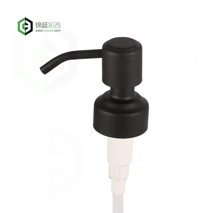 Soap Pump Metal Lotion Dispenser Black Replacement Pump for Dimension 26.3-27.3mm Bottles CB-01S 1