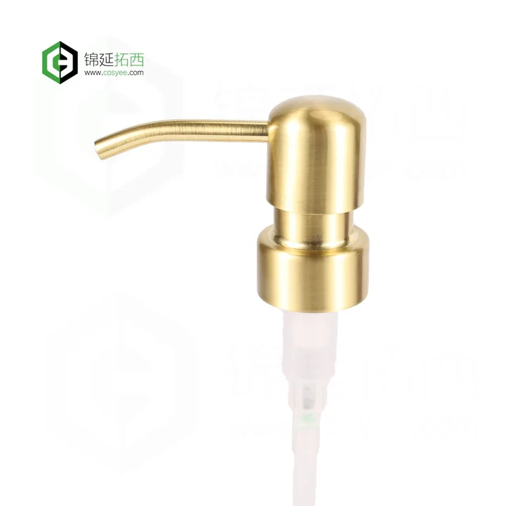 Satin Golden Stainless Steel Liquid Soap Dispenser Lotion Pump CB-03J 1