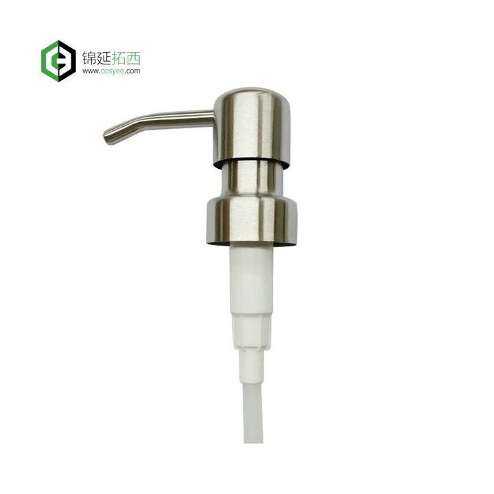 Satin Finish Pump For Soap Dispenser, Stainless Steel Soap Dispenser Pump CB-03B 1