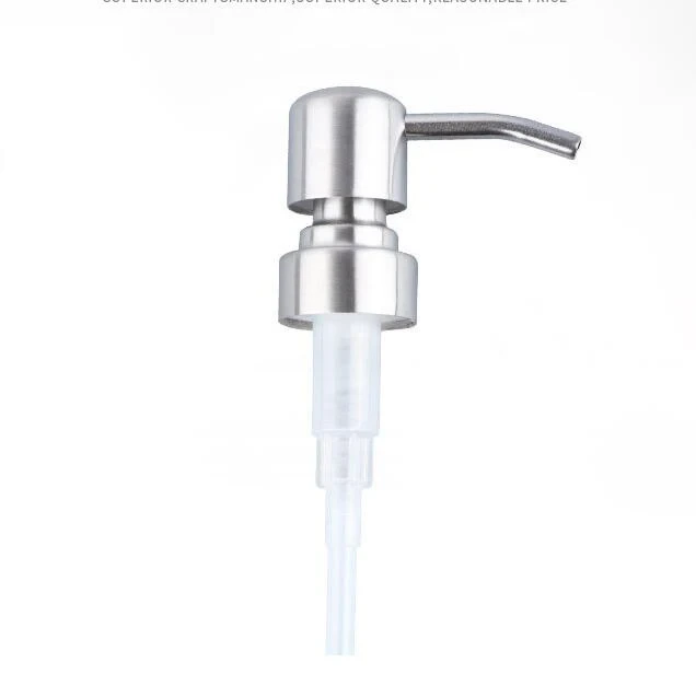 Satin Brushed Silver Stainless Steel Liquid Soap Dispensering Pump 28/400 CB-10B 1