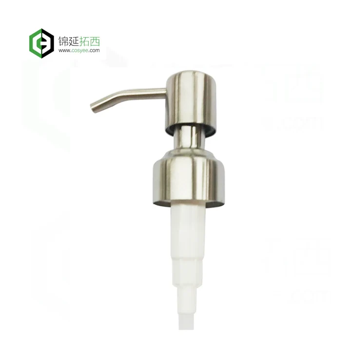 Satin brushed high quality metal soap pump heads, high quality metal soap pump tops CB-01B 1