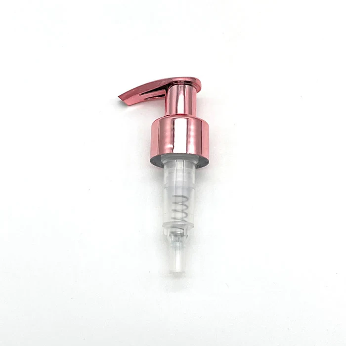 Rose Gold Plastic Lotion Pump, Shampoo Pump Rose Gold 24/410 28/400 1