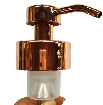 Rose Gold Finish 45/400 Metal Plastic Foaming Dispenser Pump 1