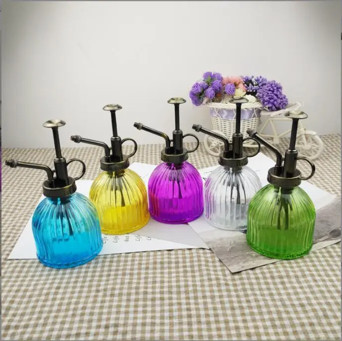 Flacon pulvérisateur d'arrosage en verre, arrosoir monsieur plante, petit arrosoir en verre pour jardin, plantes 1