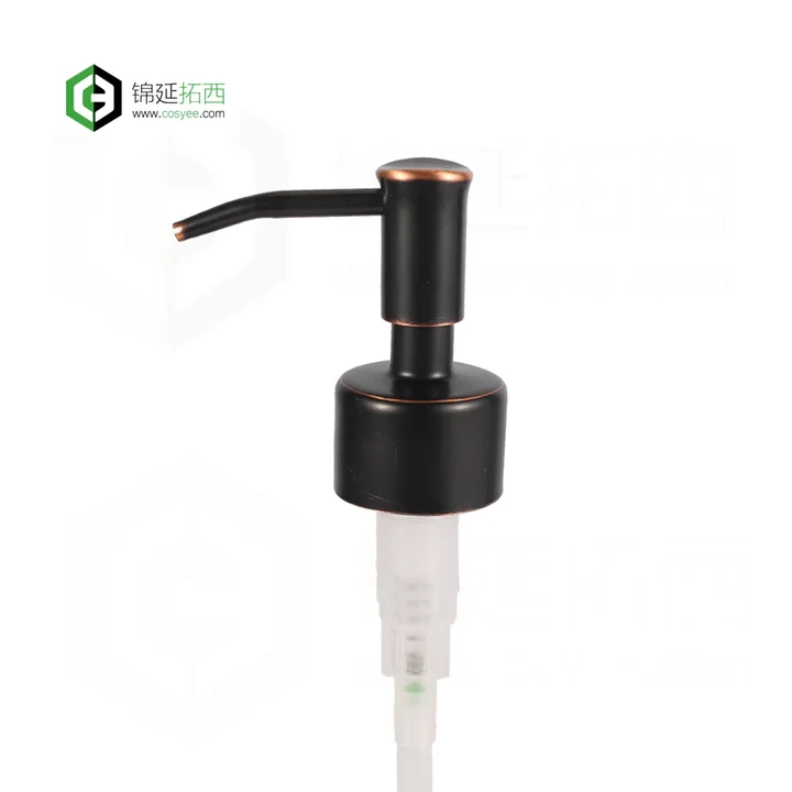 Distributeur de pompe à savon liquide ORB or noir en acier inoxydable, usine pour bouteille en verre de 28mm CB-18 1