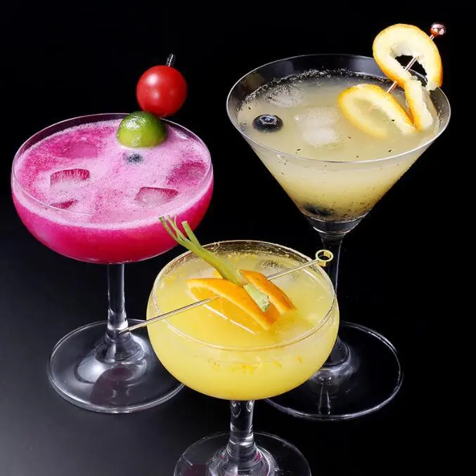 Cocktail Picks Stick, Stainless Steel Martini Picks, Reusable Metal Cocktail Skewers Olives Appetizers Bloody Mary Brandied 1