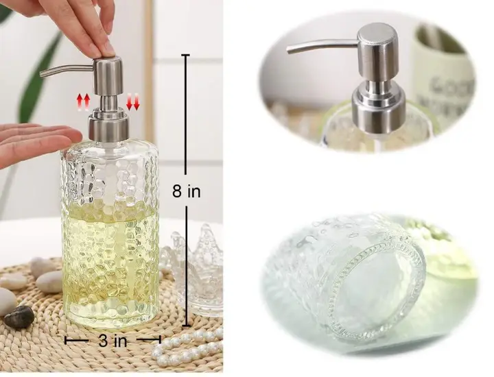 Glass Hand Soap Dispenser - - Cosyee 3